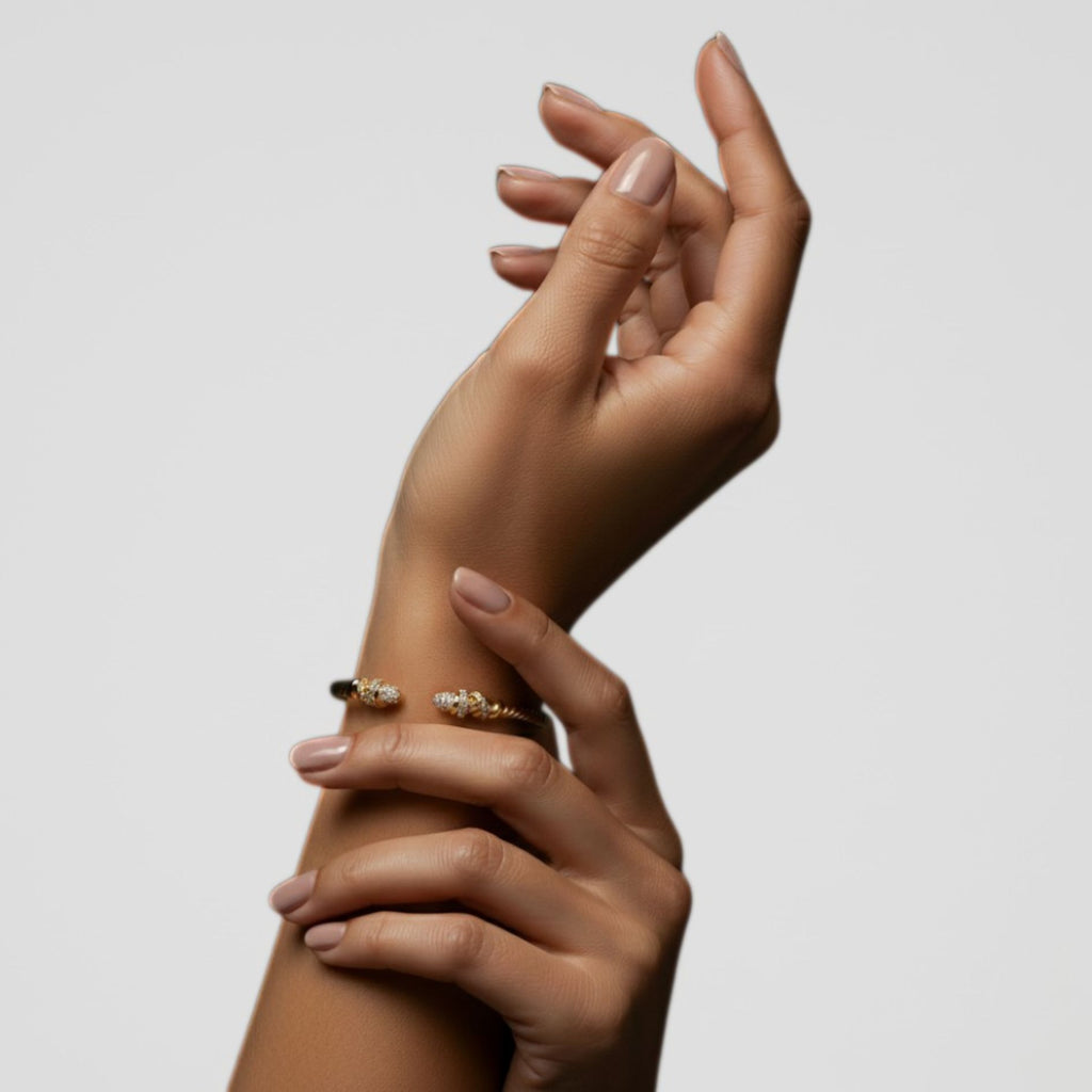 Twisted Pavé Cuff Bangle