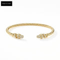 Twisted Pavé Cuff Bangle