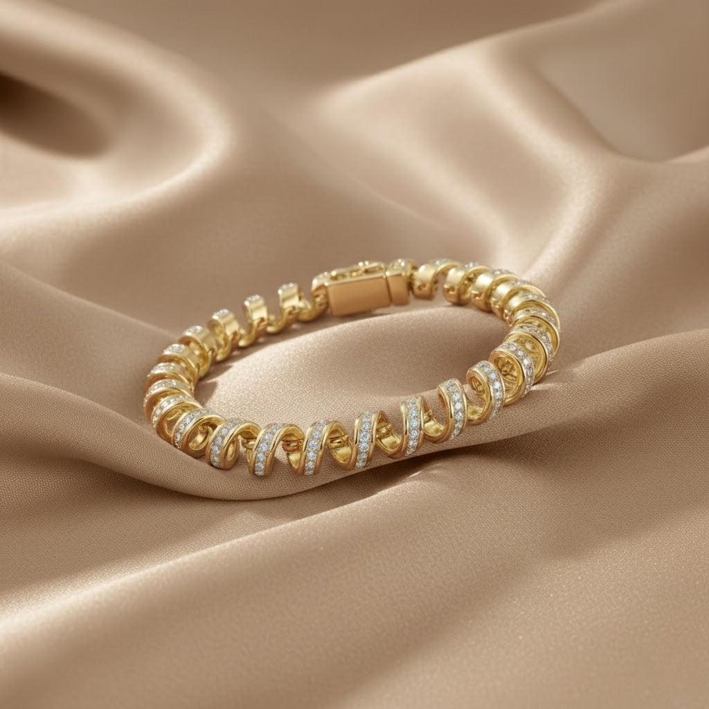 Slinky Pavé Bracelet