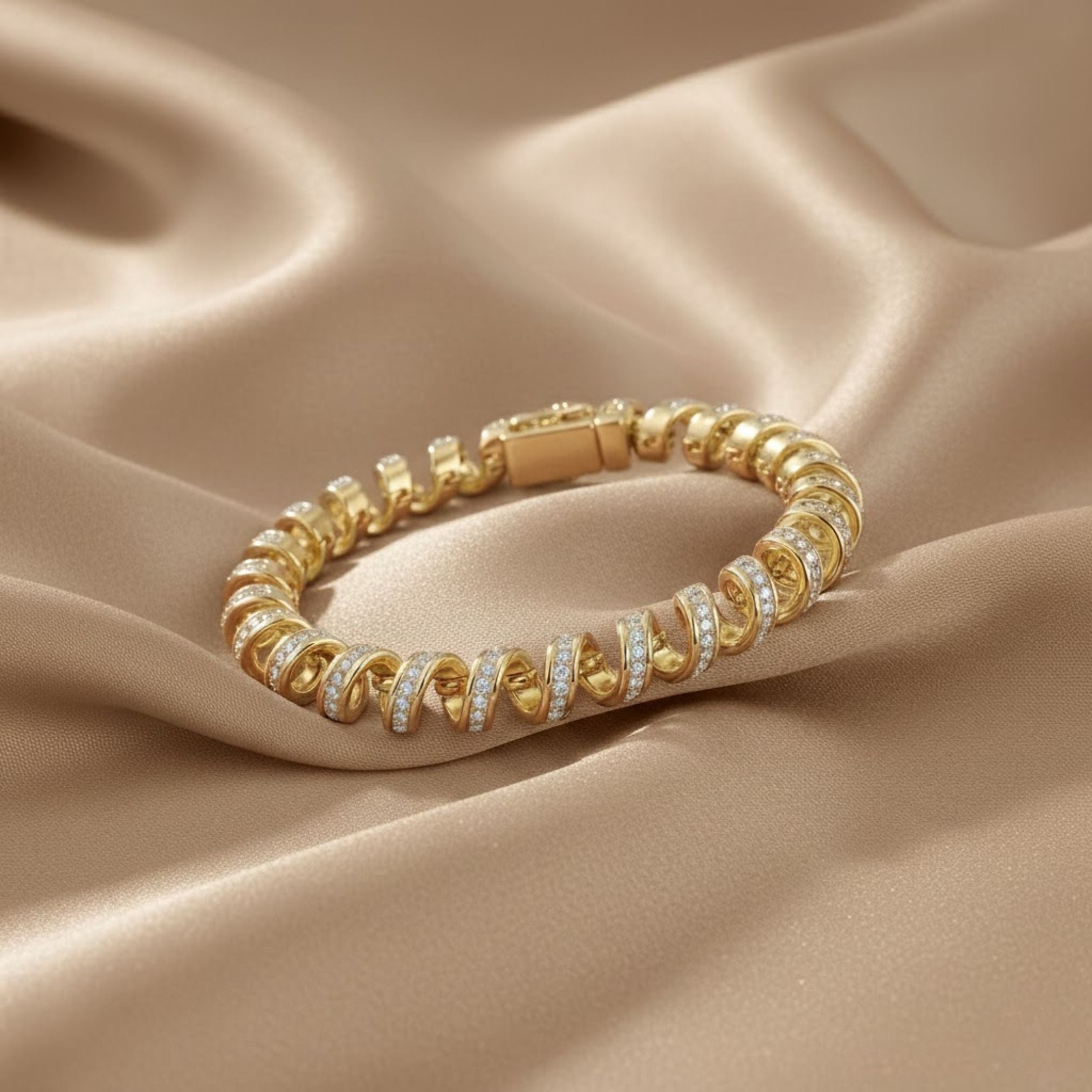 Slinky Pavé Bracelet