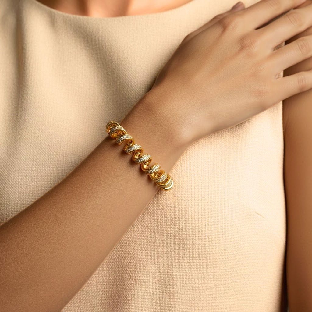 Slinky Pavé Bracelet