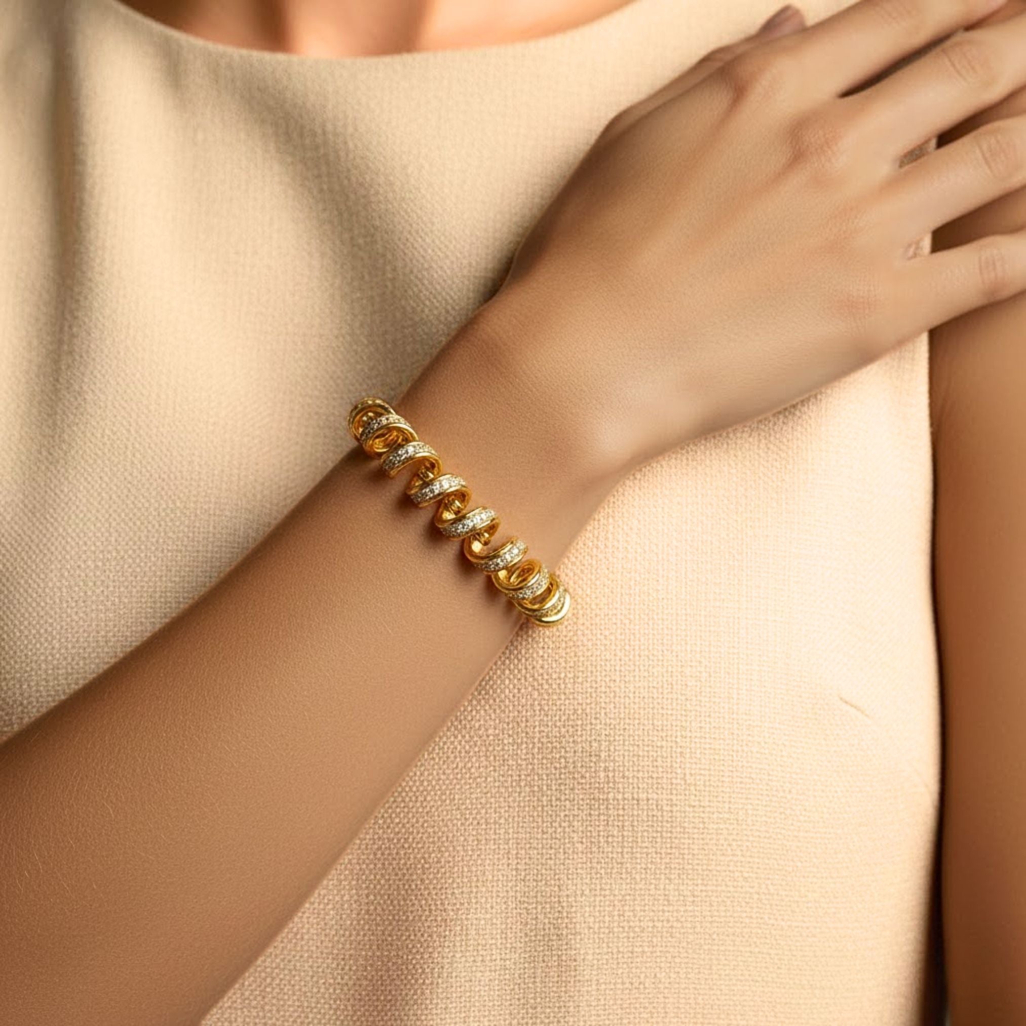 Slinky Pavé Bracelet