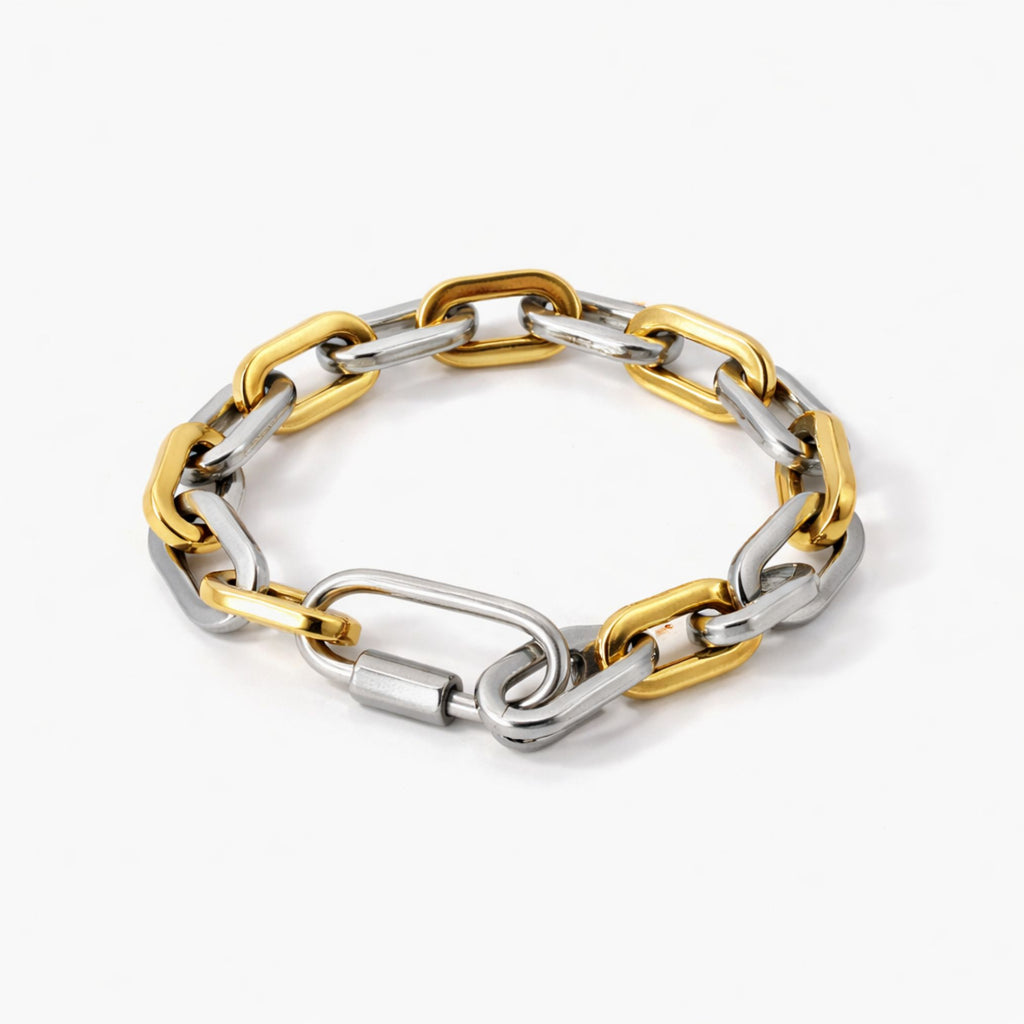Dual-Tone Atlas Chain Bracelet