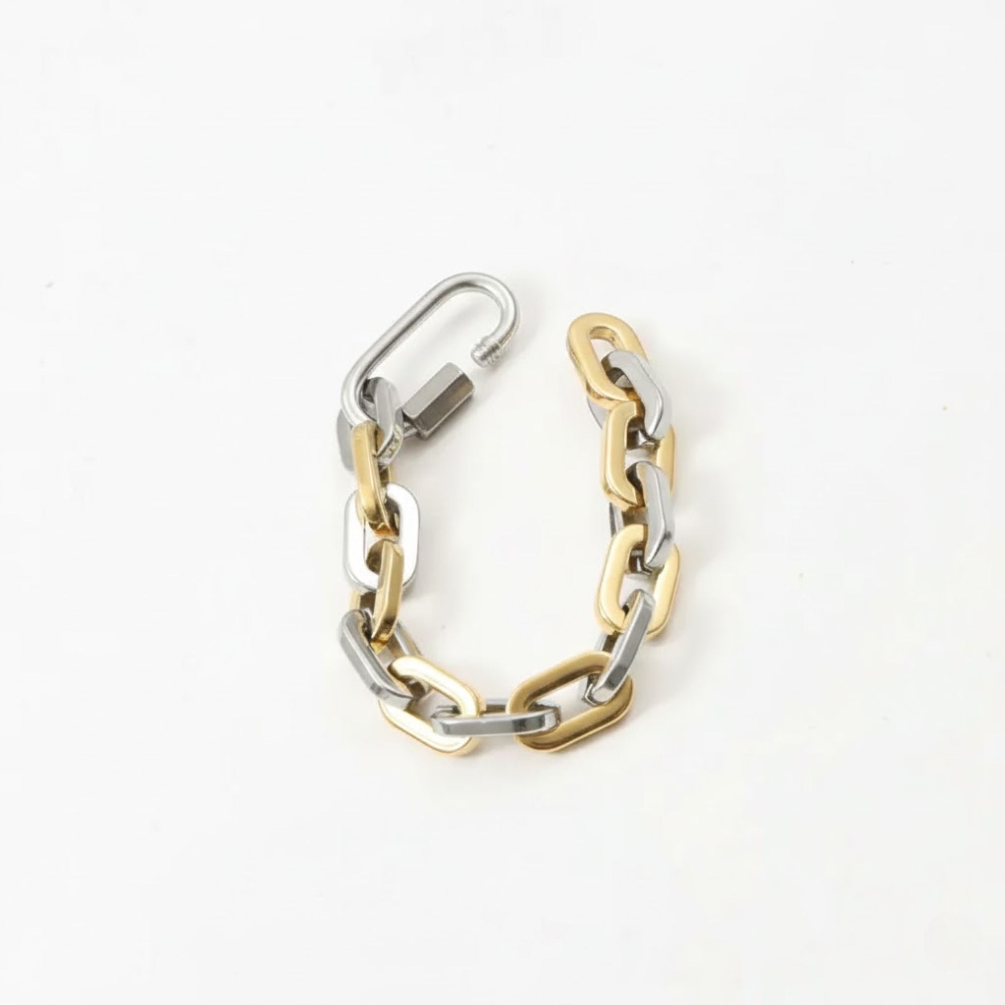 Dual-Tone Atlas Chain Bracelet