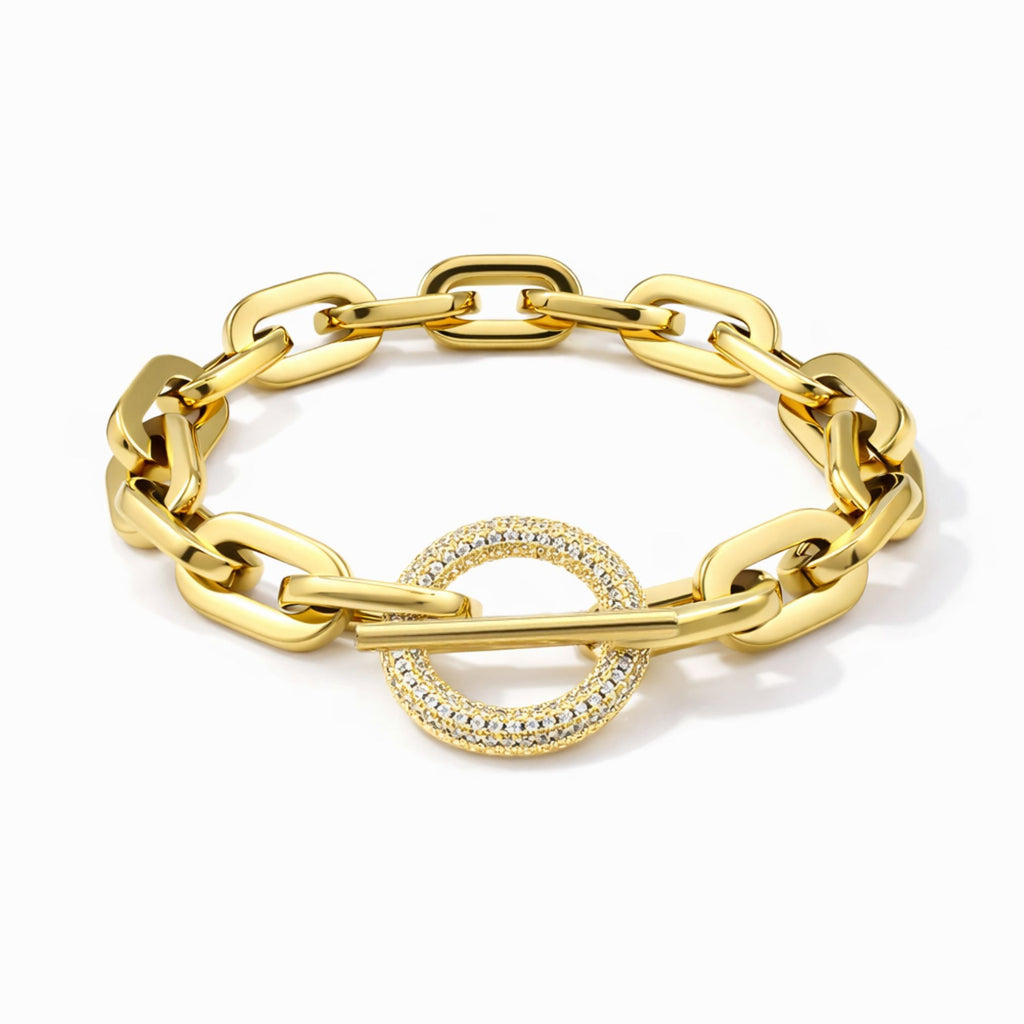 Aurelia Pavé Toggle Chain Bracelet