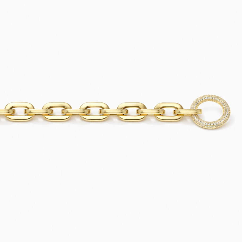 Aurelia Pavé Toggle Chain Bracelet