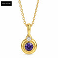 Luna Amethyst Droplet Necklace