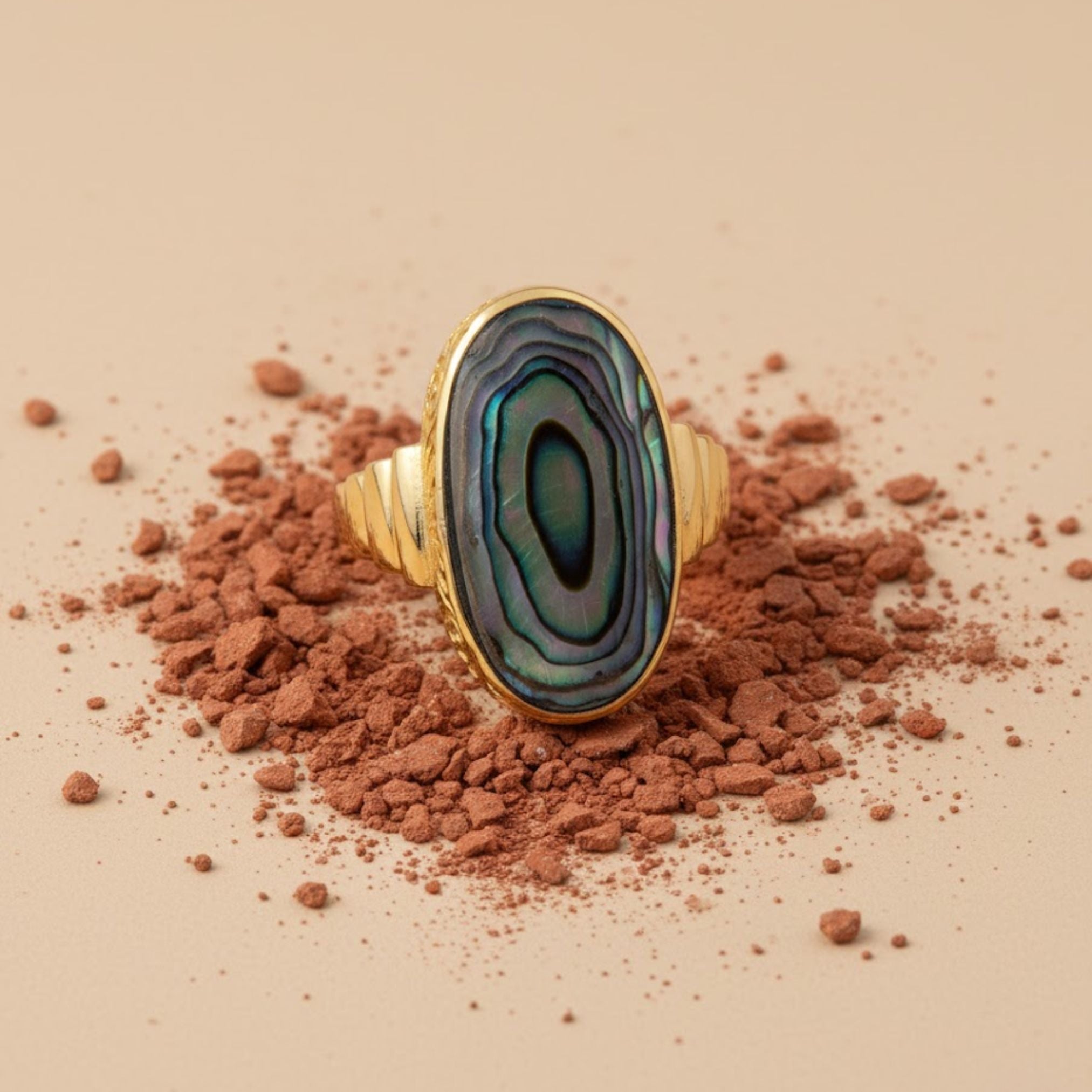 Lunara Paua Oval Ring