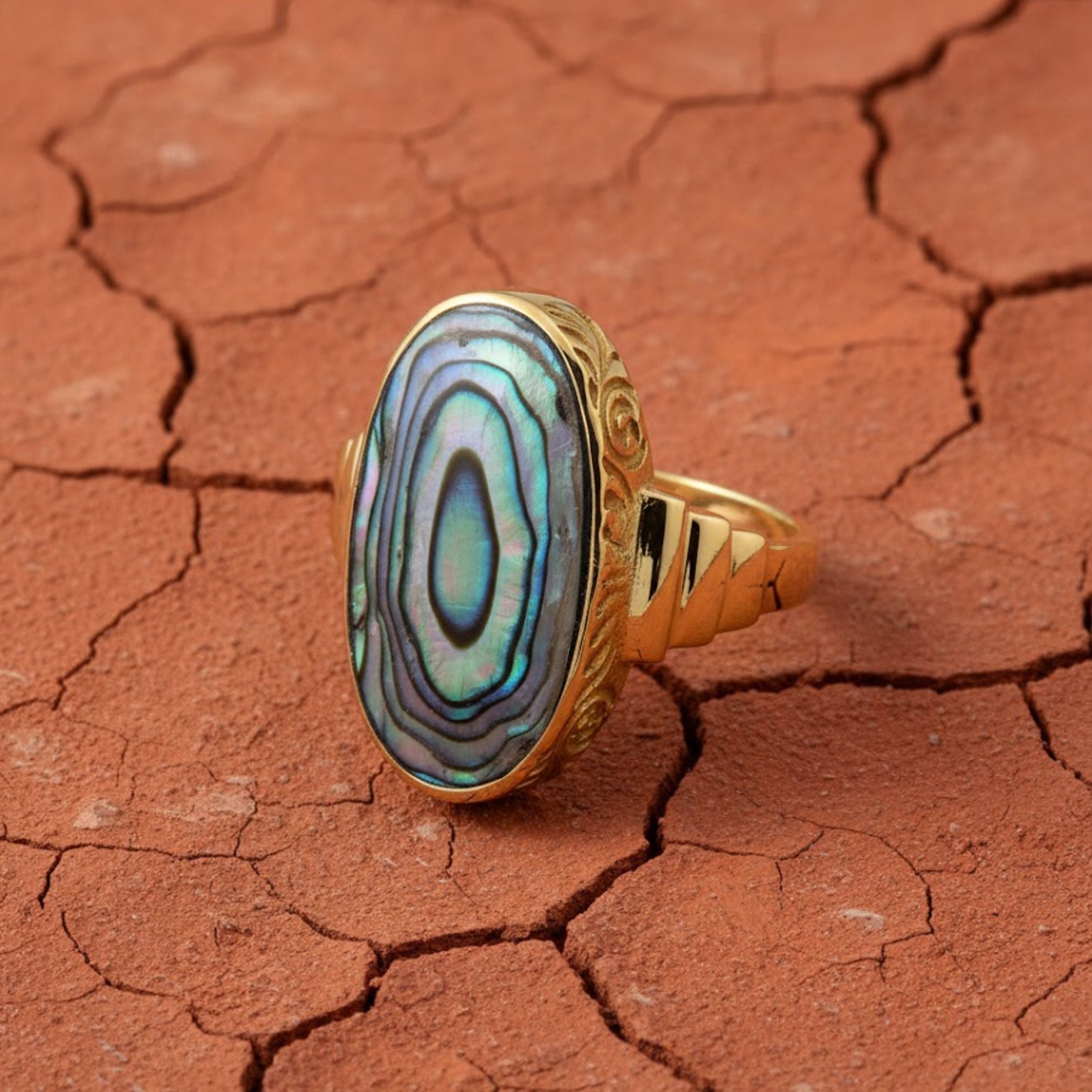 Lunara Paua Oval Ring
