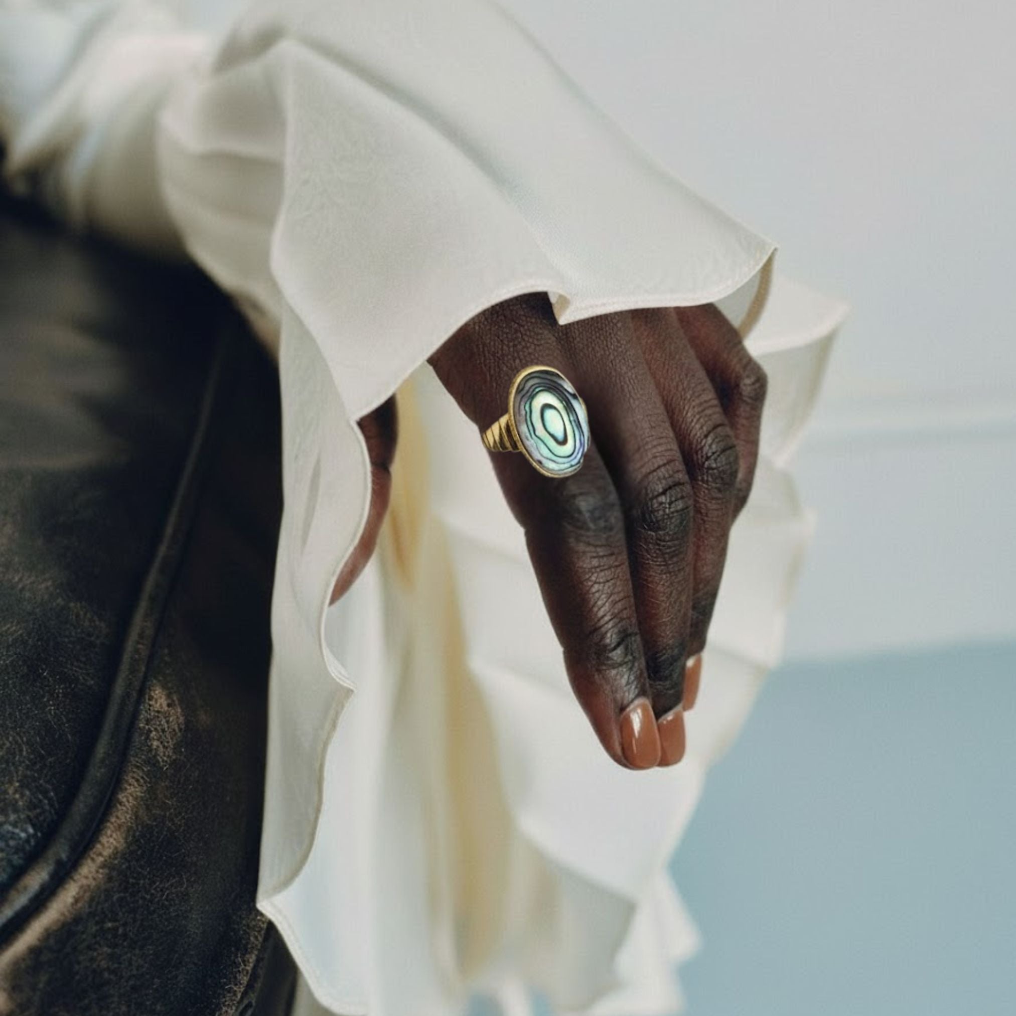 Lunara Paua Oval Ring