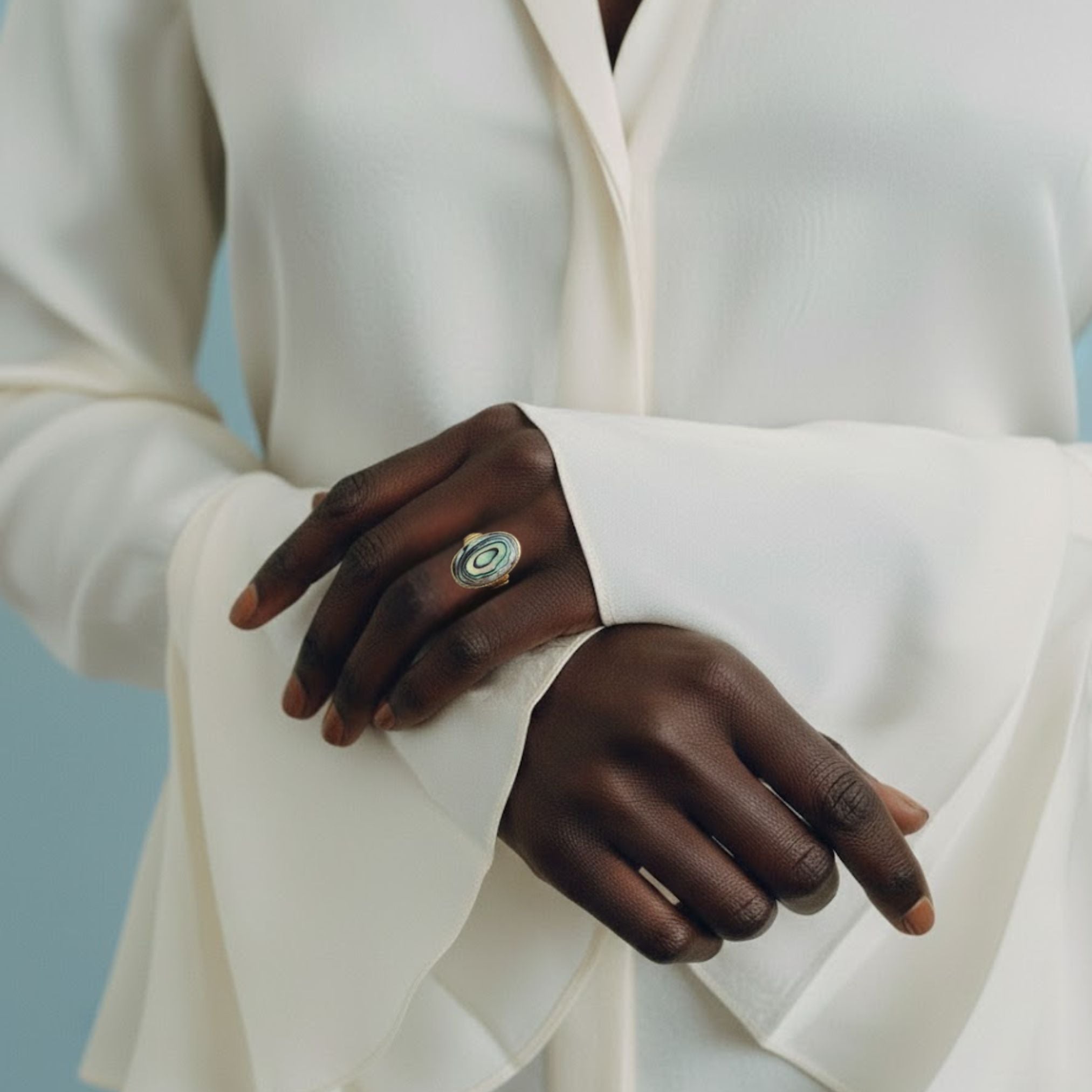 Lunara Paua Oval Ring