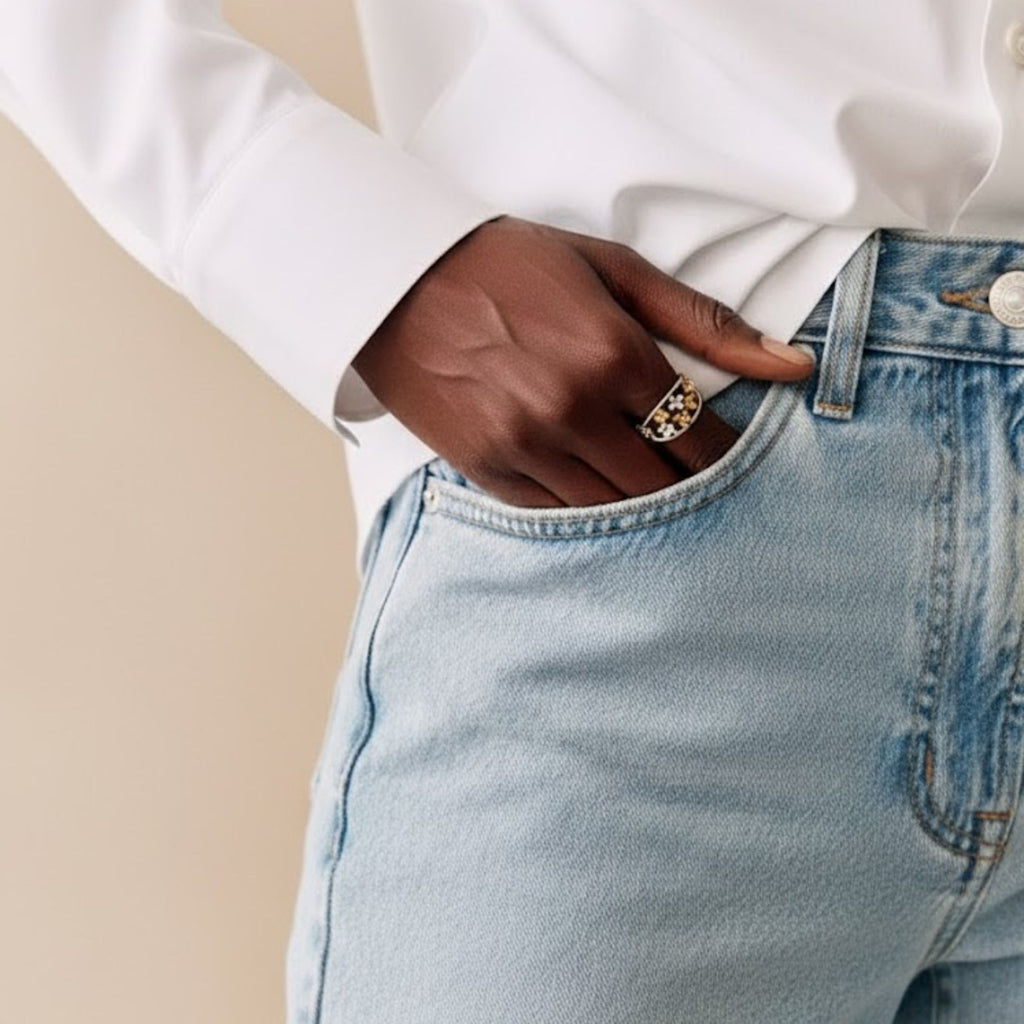 Botanical Bloom Wrap Adjustable Ring