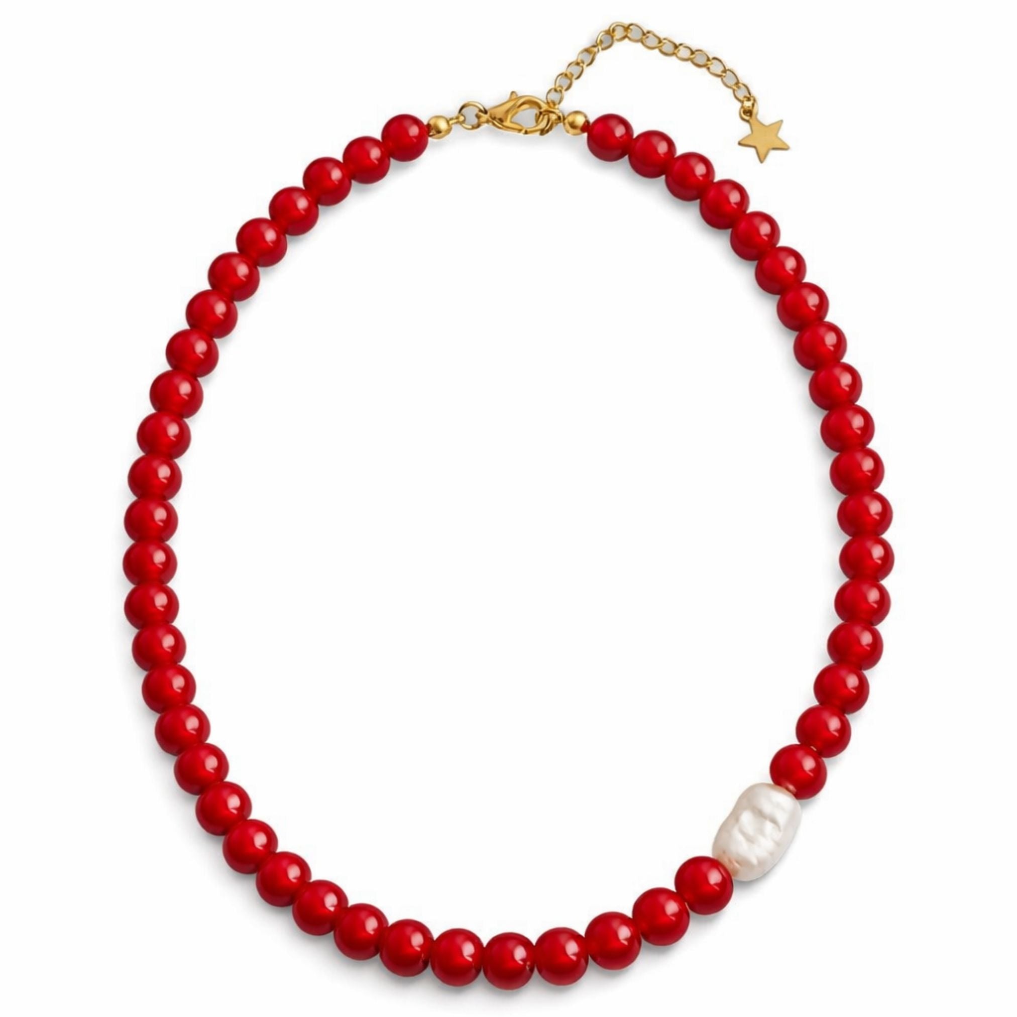 Solara Pearl Agate Necklace