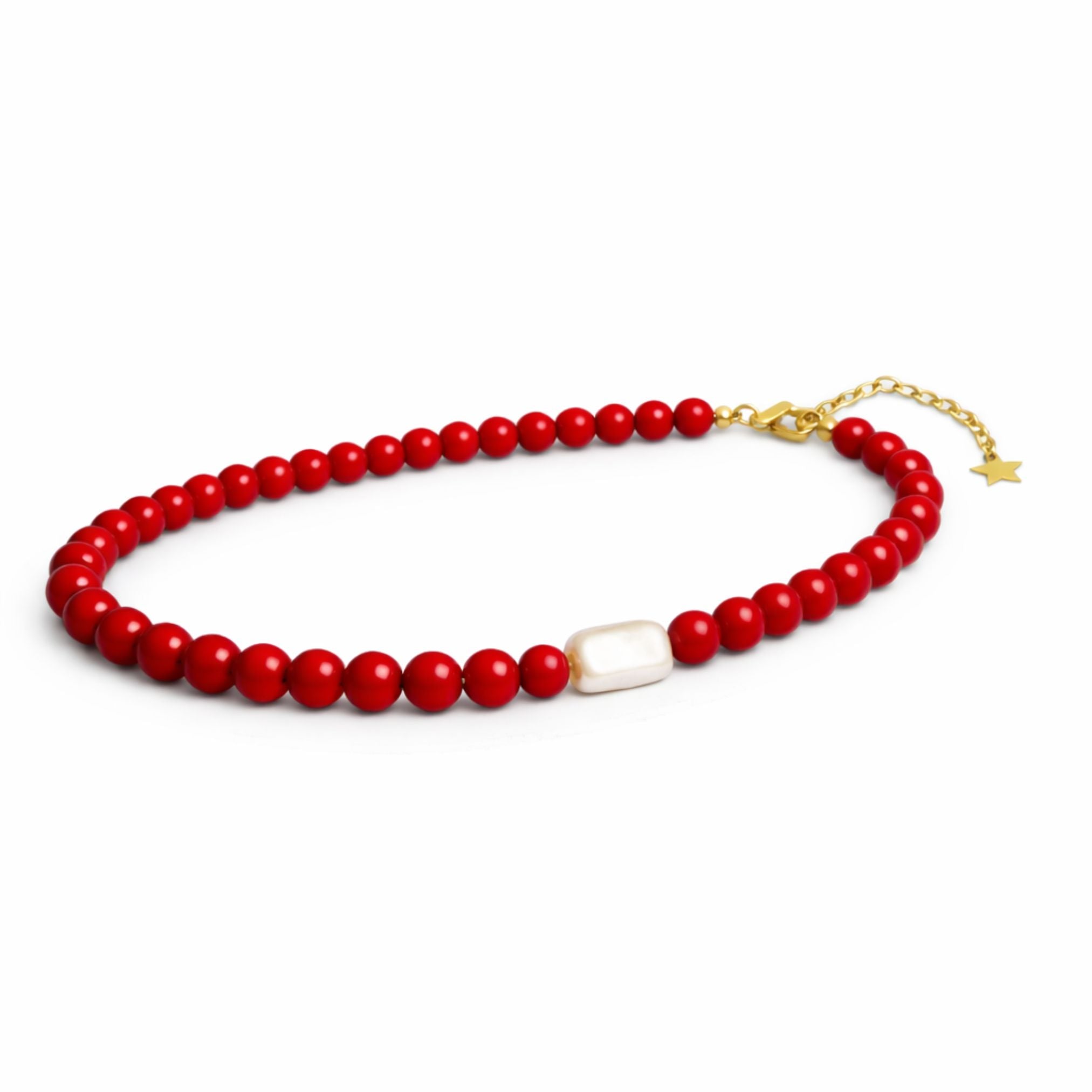 Solara Pearl Agate Necklace