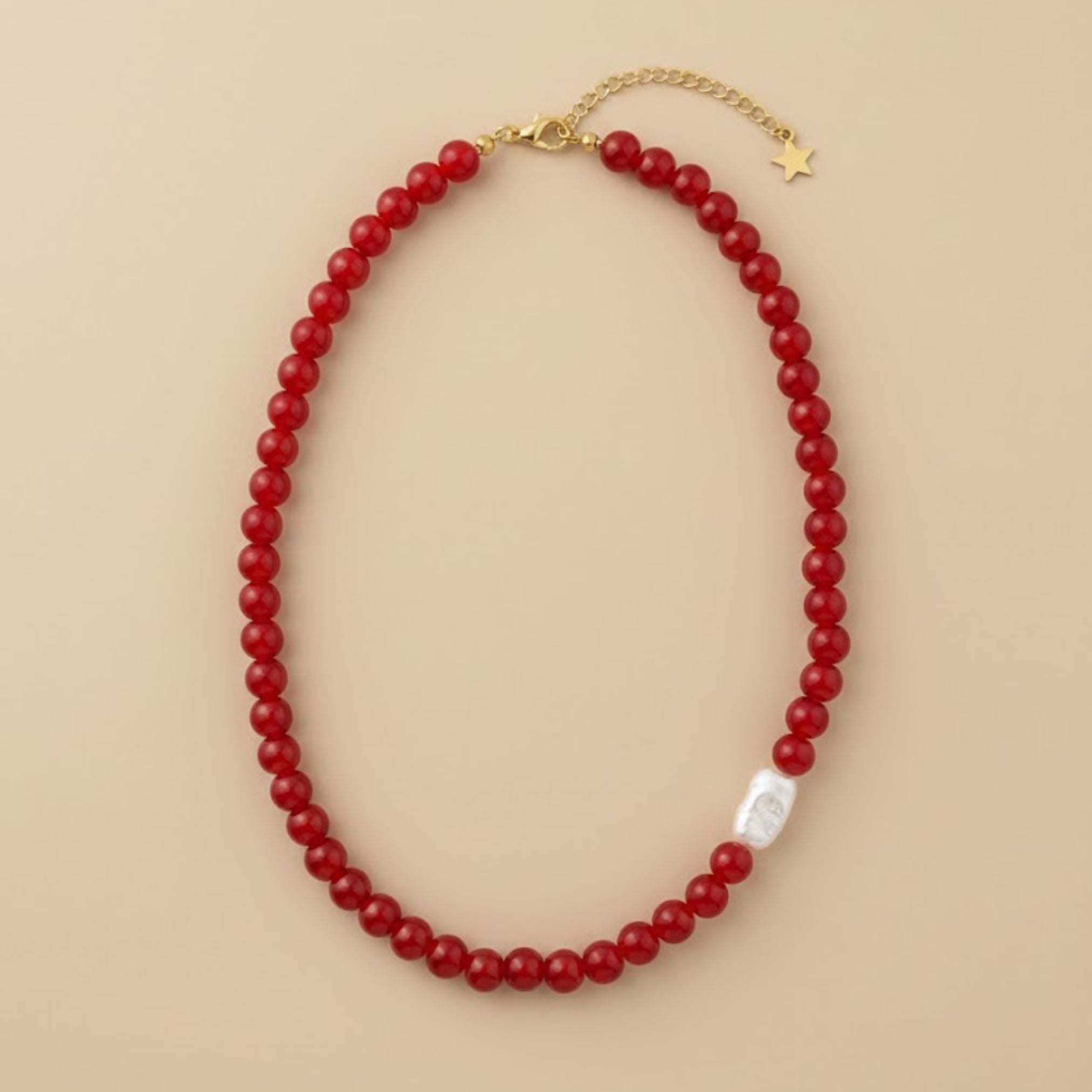 Solara Pearl Agate Necklace