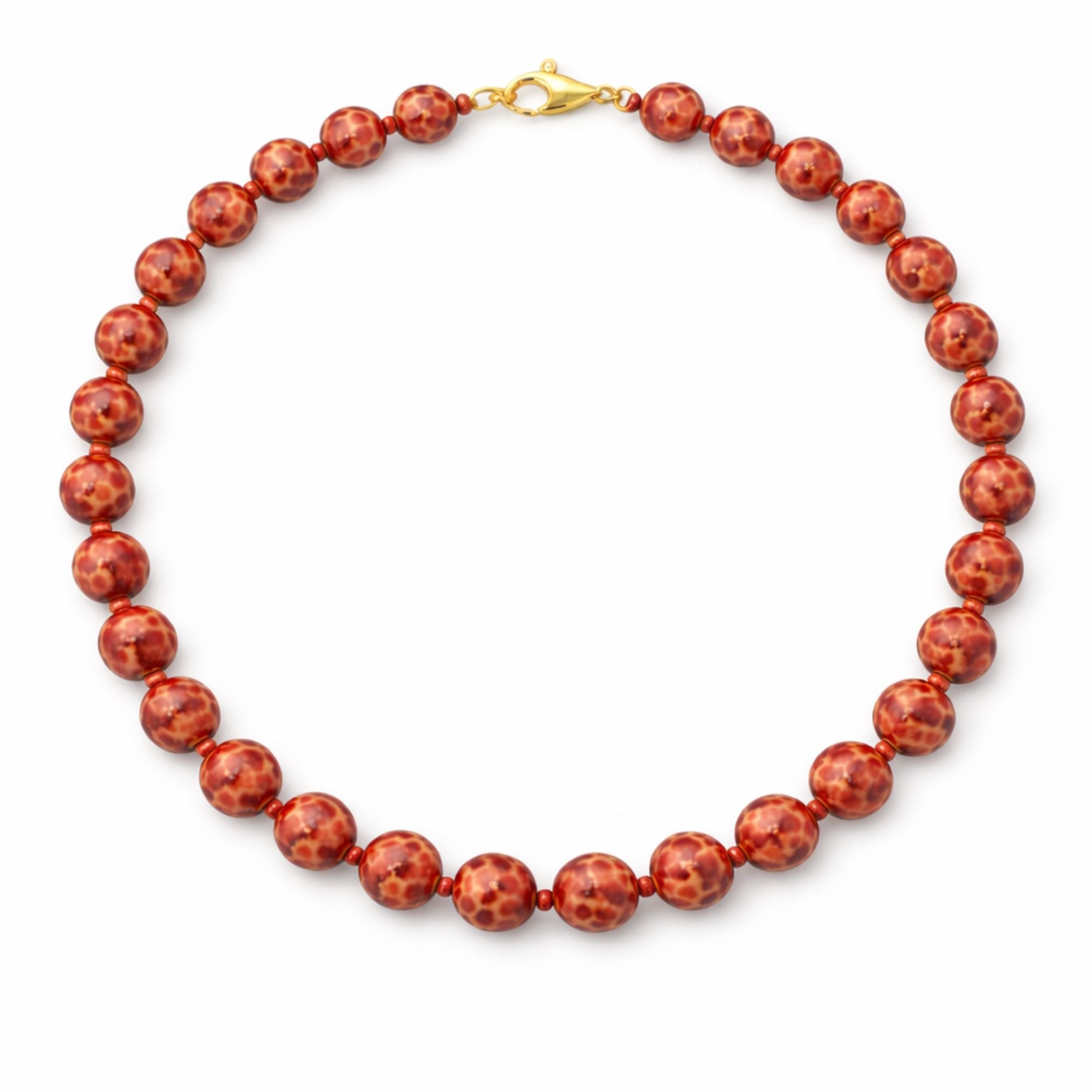 Scarlet Imperia Ceramic Necklace