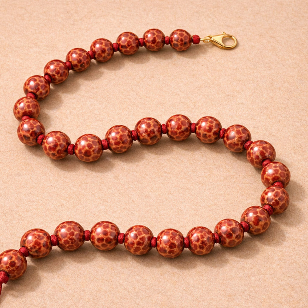 Scarlet Imperia Ceramic Necklace