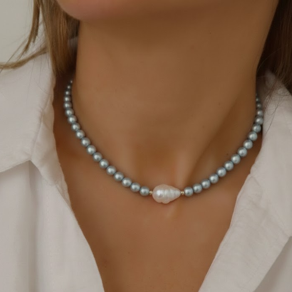 Aurelia Baroque Pearl Necklace